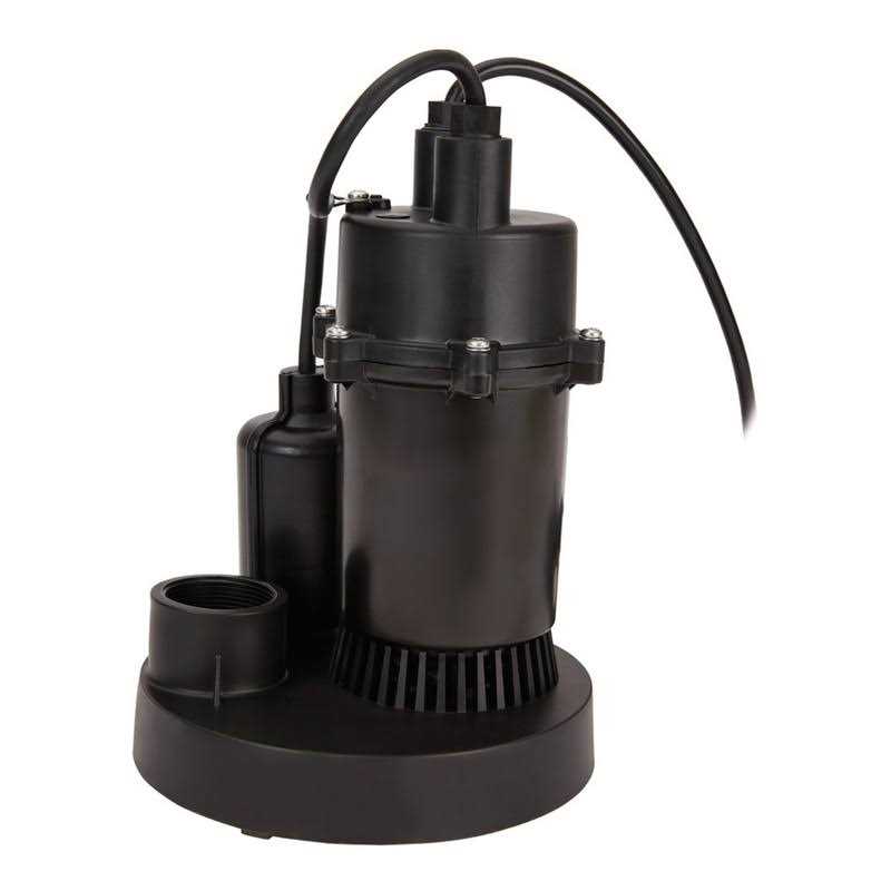 Drummond 1/3 HP Submersible Utility Pump 2000 GPH - Zenithce
