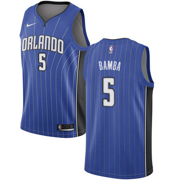 Orlando Magic #5 Mohamed Bamba Royal Swingman Icon Edition Jersey - Zenithce