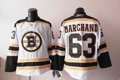 Bruins #63 Brad Marchand White Stitched Jersey - Zenithce