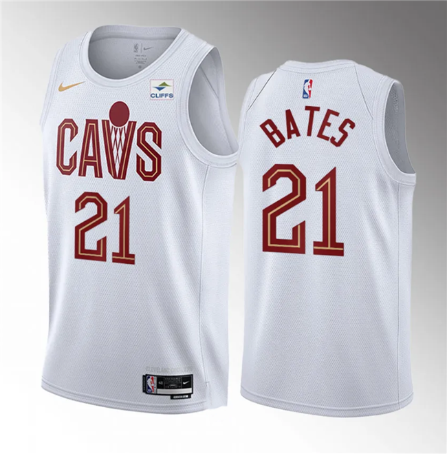 Cleveland Cavaliers #21 Emoni Bates White 2023 Draft Association Edition Stitched Jersey - Zenithce