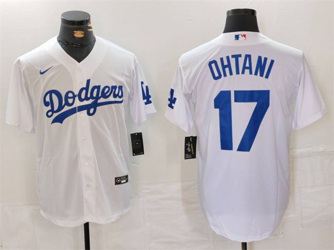 Los Angeles Dodgers #17 Shohei Ohtani White Stitched Jersey - Zenithce