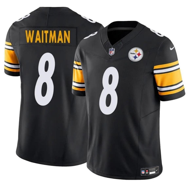 Pittsburgh Steelers #8 Corliss Waitman Black 2024 F.U.S.E. Alternate Vapor Untouchable Limited Stitched Jersey - Zenithce