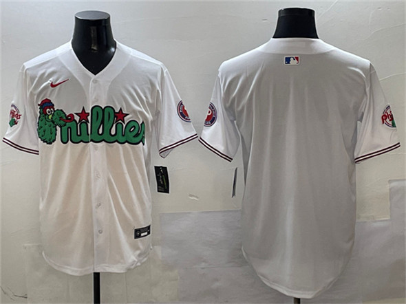 Philadelphia Phillies Blank White Phanatic Limited Stitched Jersey - Zenithce