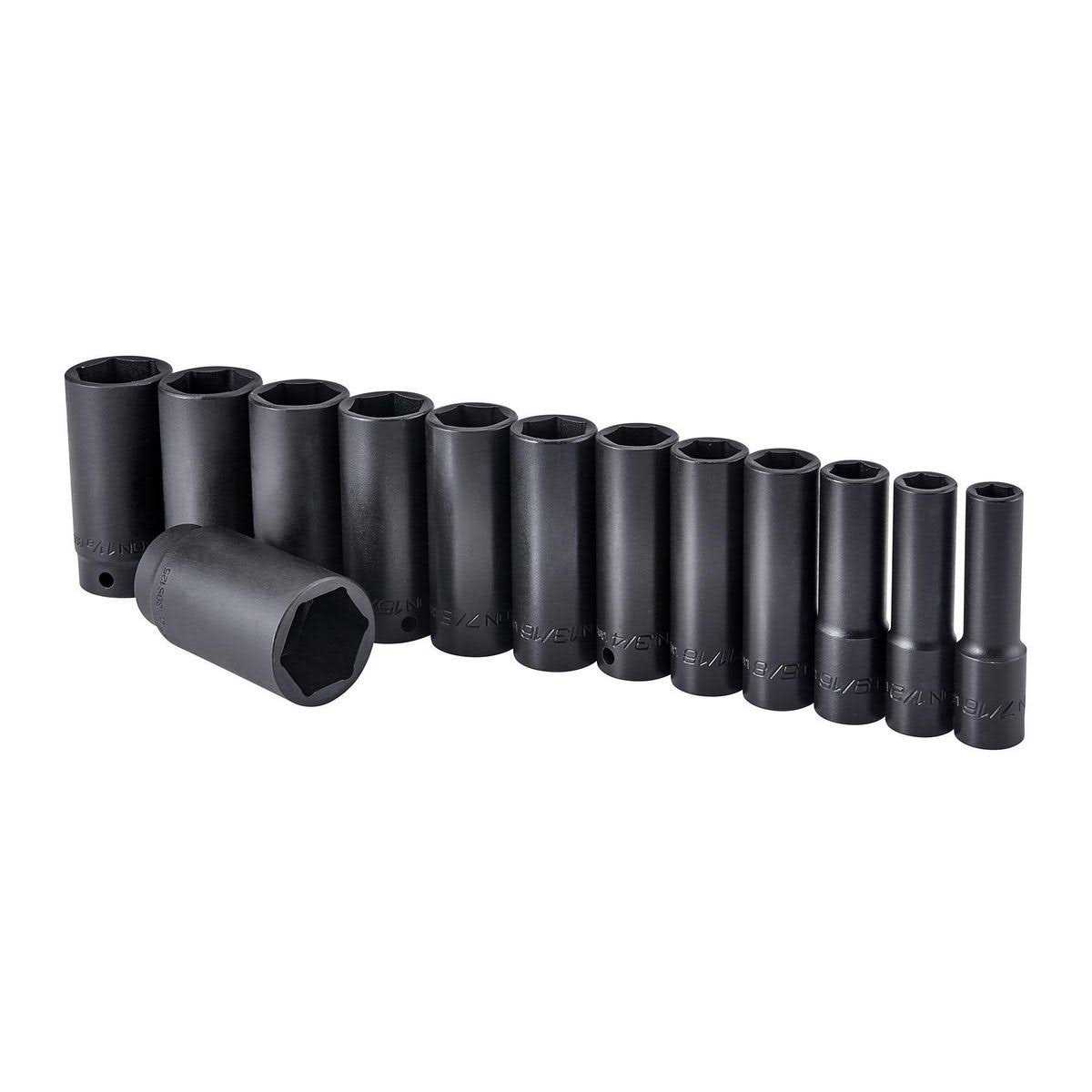 Icon Drive SAE Professional Deep Impact Socket Set - Zenithce