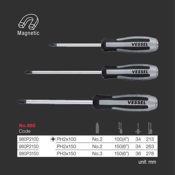 Vessel 980P3150 MEGADORA IMPACTA Impact Driven Screwdriver - Zenithce