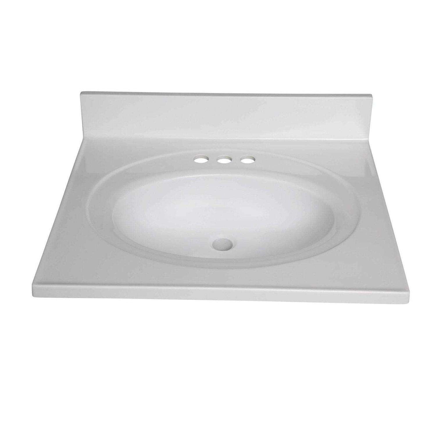 Fine Fixtures WH1711W Vitreous China Rectangular Wall Mount Bathroom Sink - Zenithce