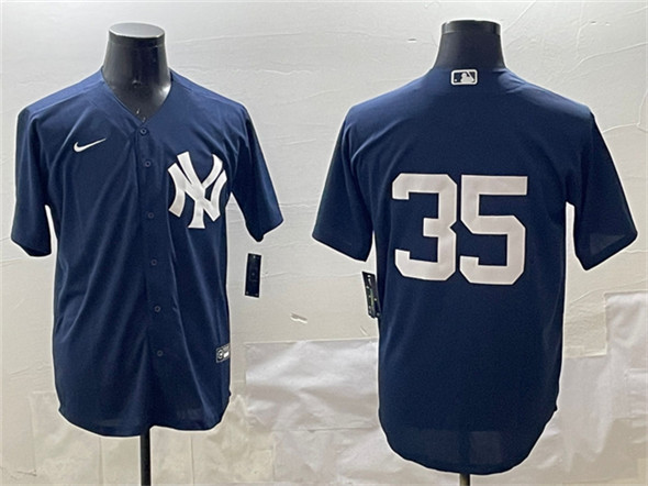 New York Yankees #35 Cody Bellinger Navy Cool Base Stitched Jersey - Zenithce