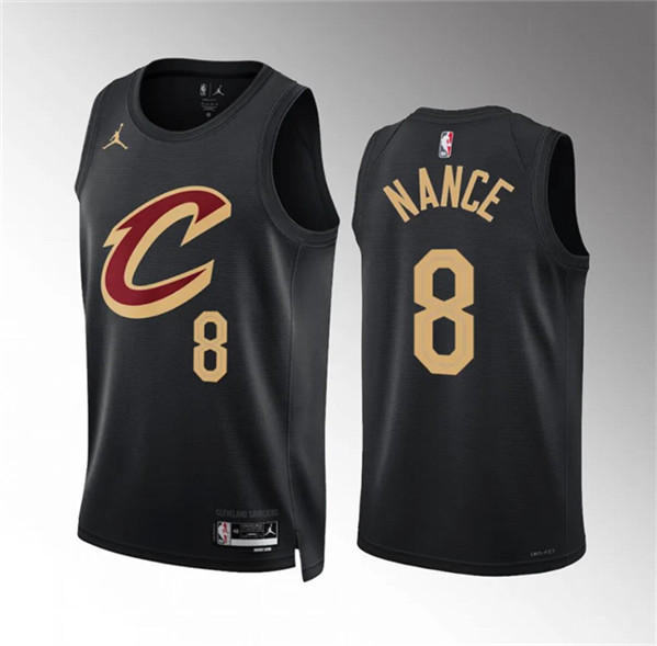 Cleveland Cavaliers #8 Pete Nance Black Statement Edition Stitched Jersey - Zenithce