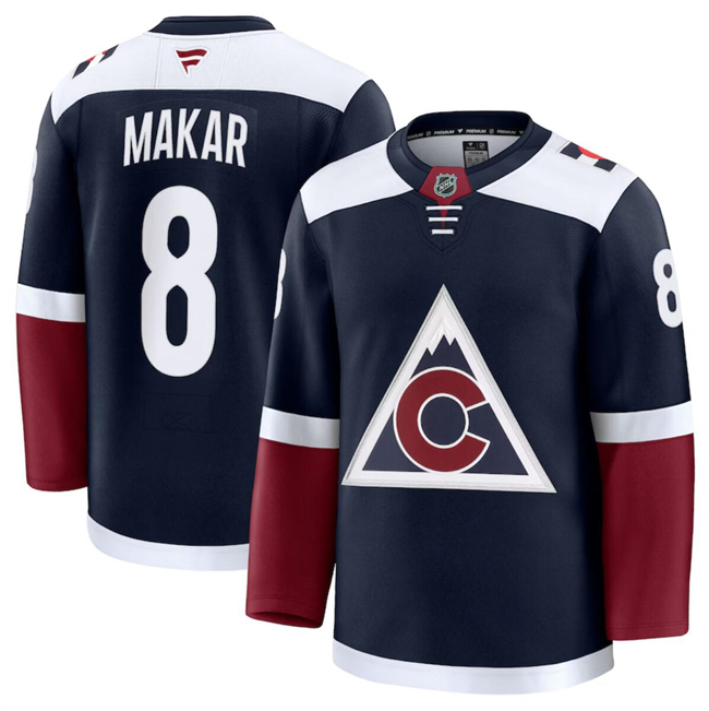 Colorado Avalanche #8 Cale Makar Navy 2024-25 Alternate Stitched Jersey - Zenithce