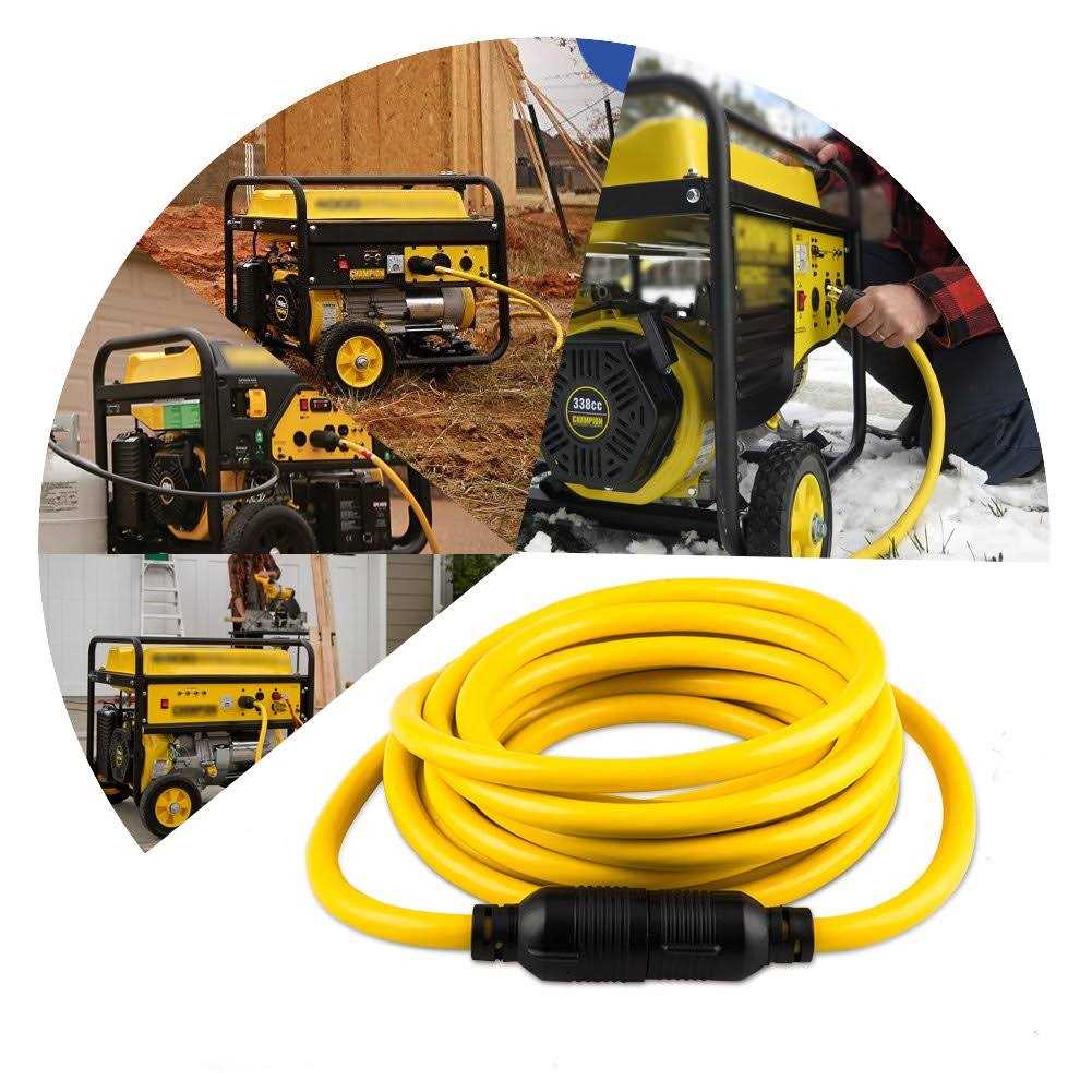Yodotek Heavy Duty Generator Locking Power Cord NEMA L14-30P/L14-30R,4 Prong 10 Gauge Sjtw Cable - Zenithce