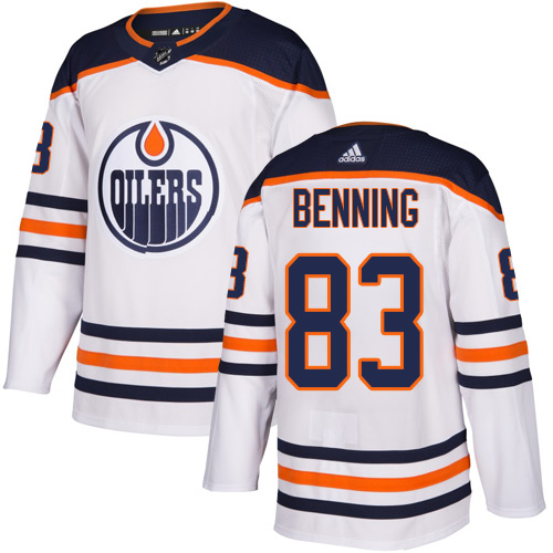 Edmonton Oilers #83 Matt Benning White Stitched Jersey - Zenithce