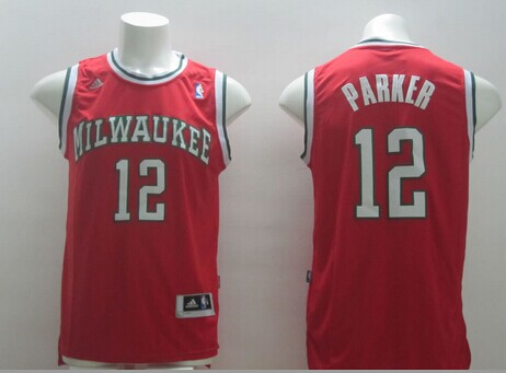 Milwaukee Bucks #12 Jabari Parker Revolution 30 Swingman Red Jersey - Zenithce
