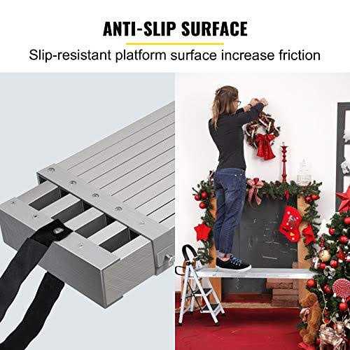 VEVOR Aluminum Work Plank Telescoping Plank 440lbs Capacity Aluminum Extension Plank - Zenithce