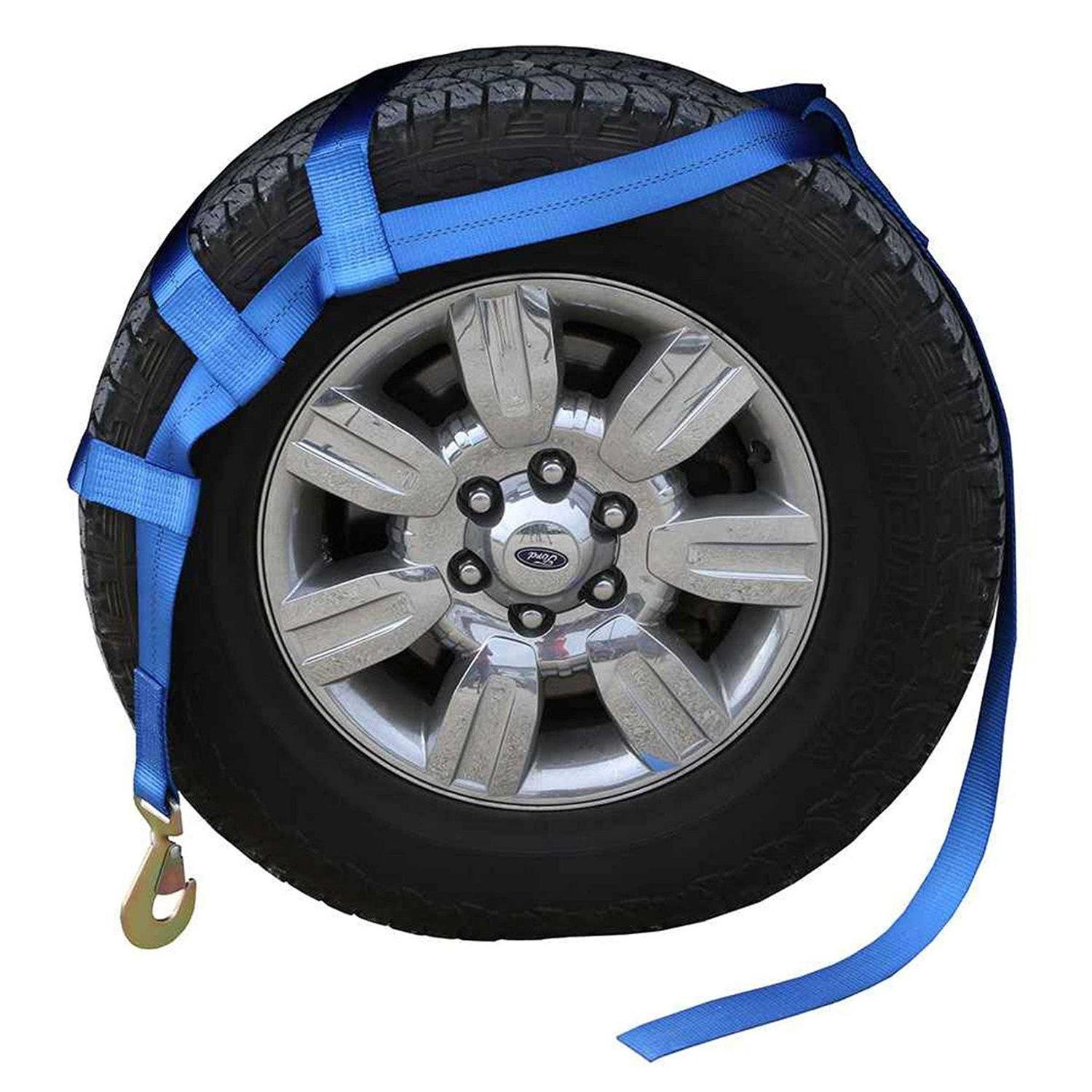 US Cargo Control Blue Extra Large Tow Dolly Basket Strap with Twisted Snap Hooks - Zenithce