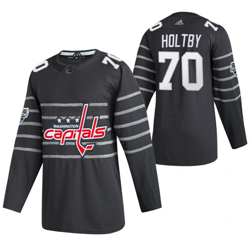 Washington Capitals #70 Braden Holtby Grey All Star Stitched Jersey - Zenithce