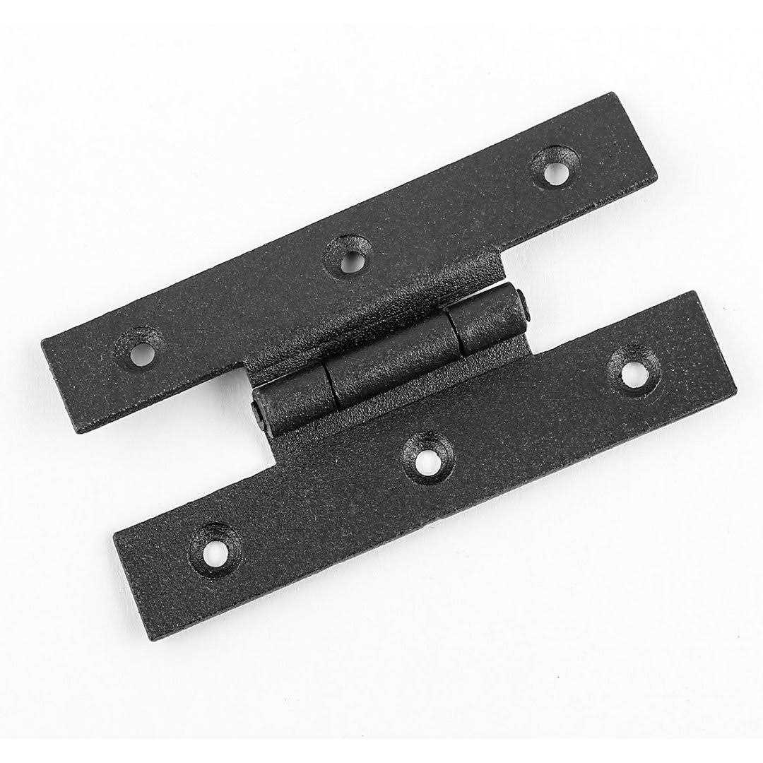 Renovators Supply Manufacturing Iron Hinges Black Pintle Hinge Strap Shutter Hinge Offset 2.25 Inch - Zenithce