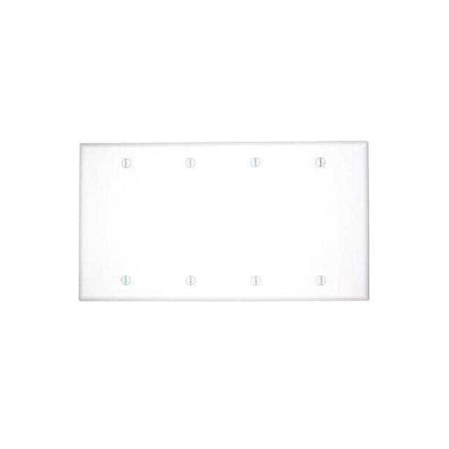 Leviton 88052 2 Gang White Single Receptacle Plate - Zenithce