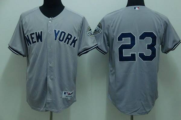 Yankees #23 Don Mattingly Stitched Grey Jersey - Zenithce