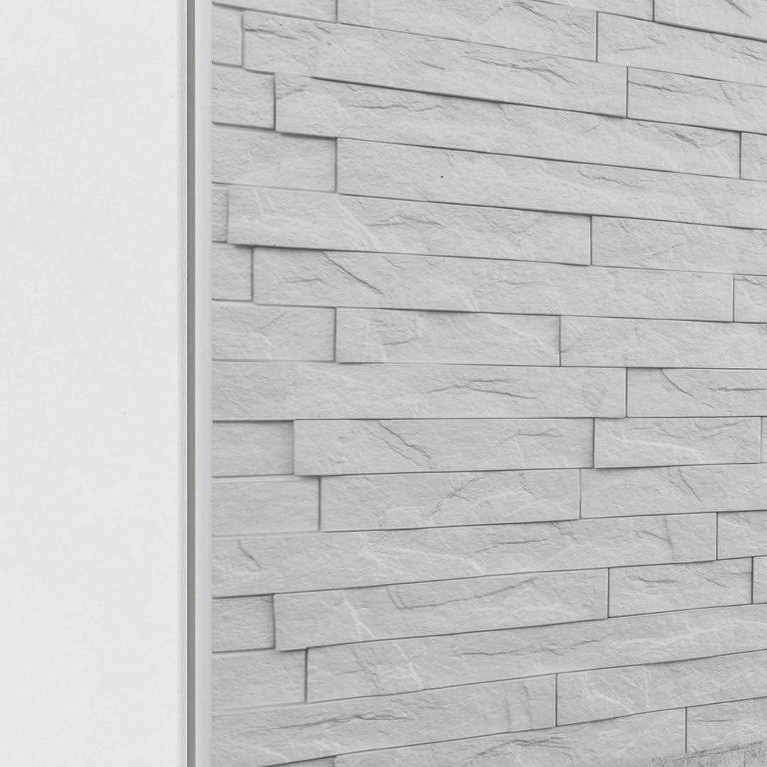 Innovera Decor by Palram 24 in. x 24 in. Ledge Stone PVC Seamless 3D Wall Panels - Zenithce