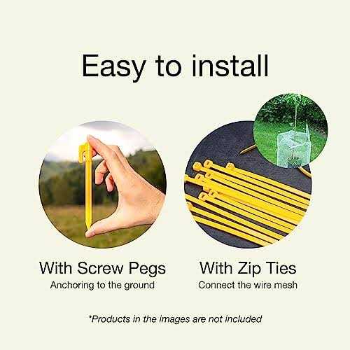Maporch Upgraded 157in X 10ft Green Plastic Chicken Wire Fence Mesh - Zenithce