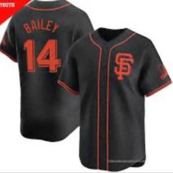 San Francisco Giants #14 Patrick Bailey Black 2024 Black AlternateLimited Stitched Jersey - Zenithce
