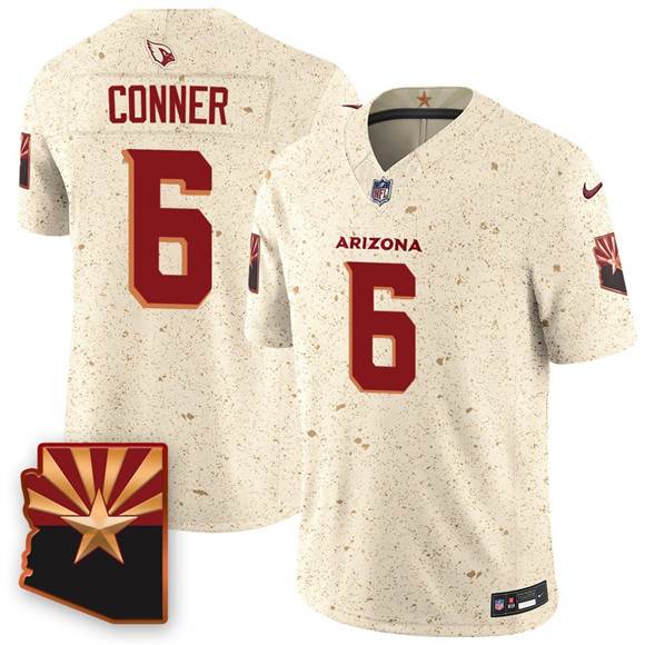 Arizona Cardinals #6 James Conner 2025 F.U.S.E. “Rivalries” Vapor Untouchable Limited Football Stitched Jersey - Zenithce