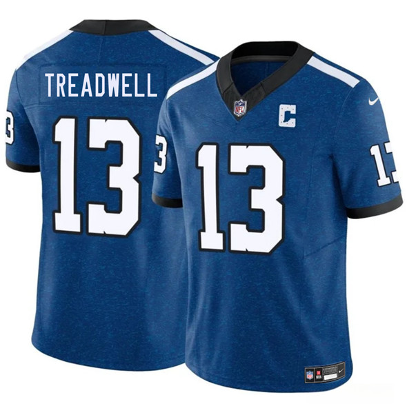 Indianapolis Colts #13 Laquon Treadwell Blue 2025 F.U.S.E. Throwback Vapor Limited Stitched Jersey - Zenithce