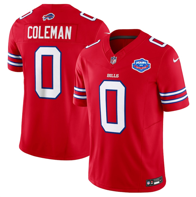 Buffalo Bills #0 Keon Coleman Red 2025 F.U.S.E. With Farewell Patch Vapor Untouchable Limited Stitched Jersey - Zenithce