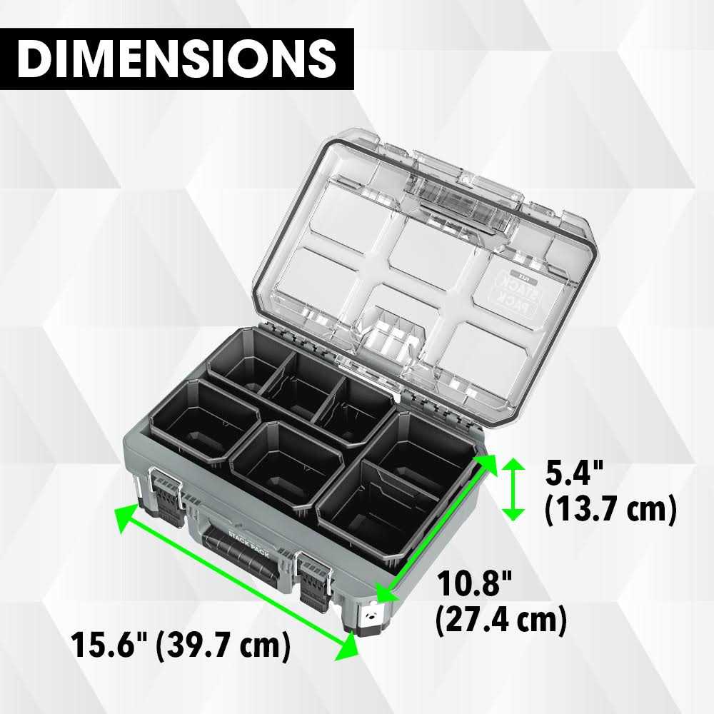 FLEX STACK PACK 3-Drawer Tool Box FS1105 - Zenithce
