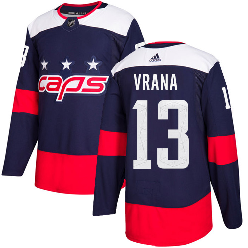 Washington Capitals #13 Jakub Vrana Navy Blue Stitched Adidas Jersey - Zenithce
