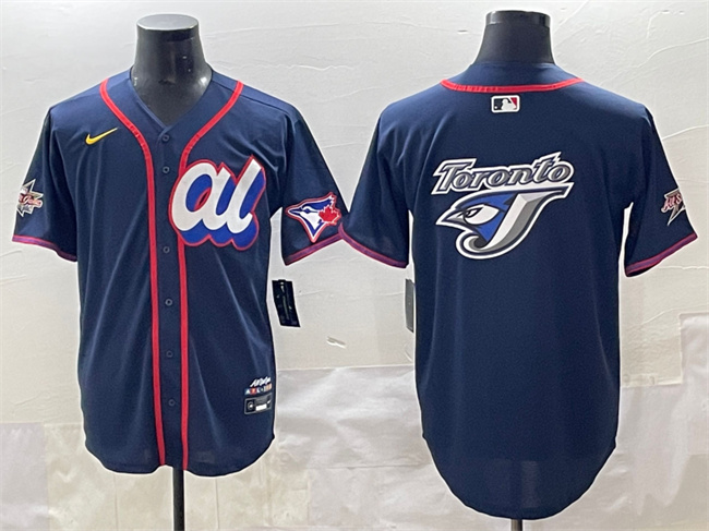 American League Toronto Blue Jays Team Big Logo Navy 2025 All-Star Edition Limited Stitched Jersey - Zenithce