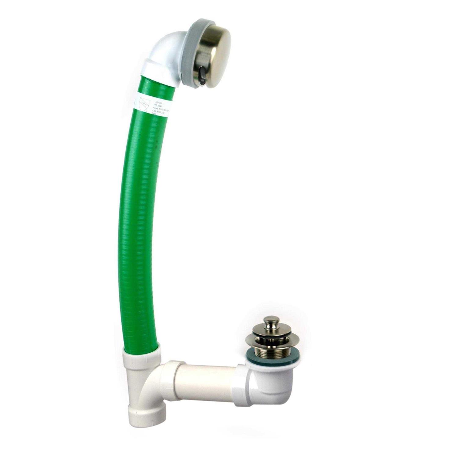 Watco FLEX924-LT-PVC-CP Flexible Lift and Turn Bath Waste Kit - Zenithce