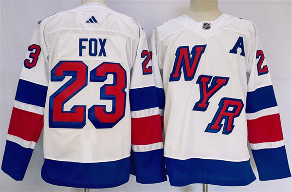 New York Rangers #23 Adam Fox White 2023-2024 Stadium Series Stitched Jersey - Zenithce