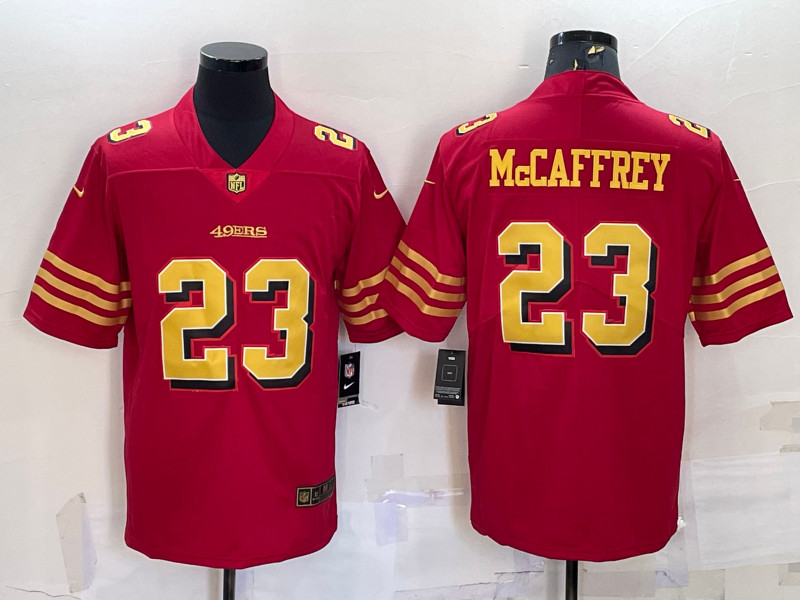 San Francisco 49ers Custom Red Gold Vapor Untouchable Limited Stitched Jersey - Zenithce