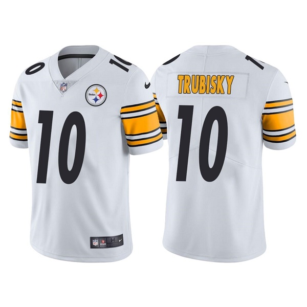 Pittsburgh Steelers #10 Mitchell Trubisky White Vapor Untouchable Limited Stitched Jersey - Zenithce