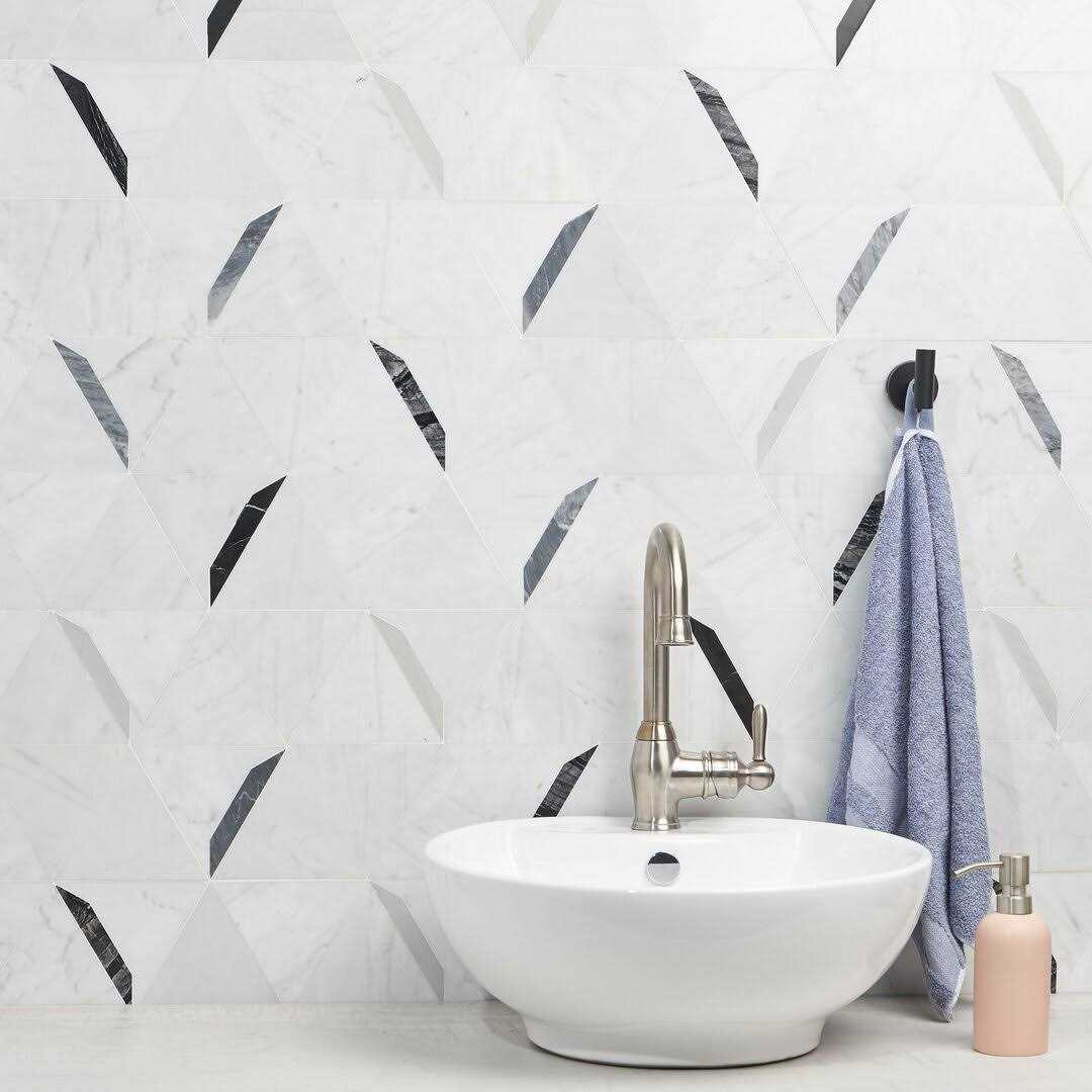 Zandara 5 x 6 Marble Novelty Mosaic Wall & Floor Tile Ivy Hill Tile - Zenithce