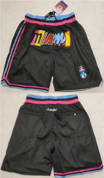 Miami Heat Black Shorts (Run Small) - Zenithce