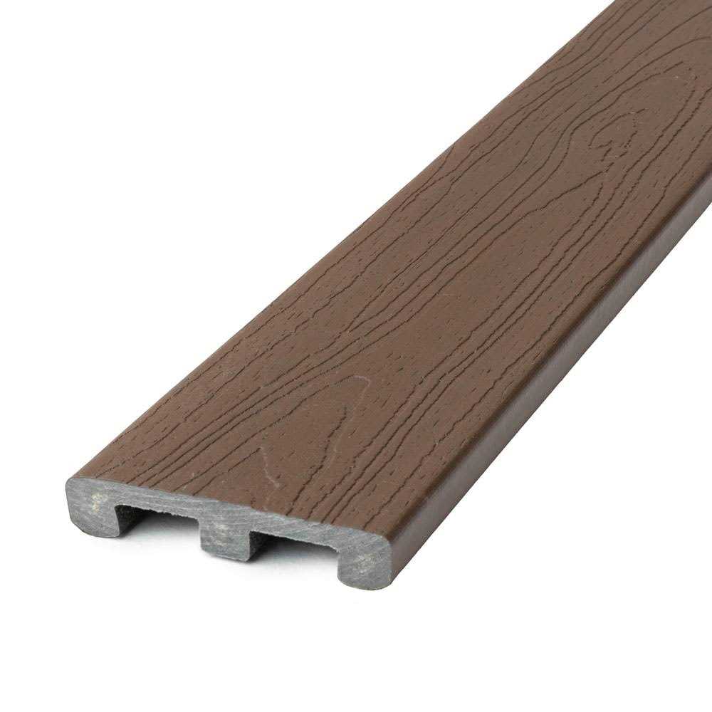 Deckorators Tropics 1-in x 6-in x 16-ft Hana Brown Grooved Composite Deck Board 430377-16 - Zenithce