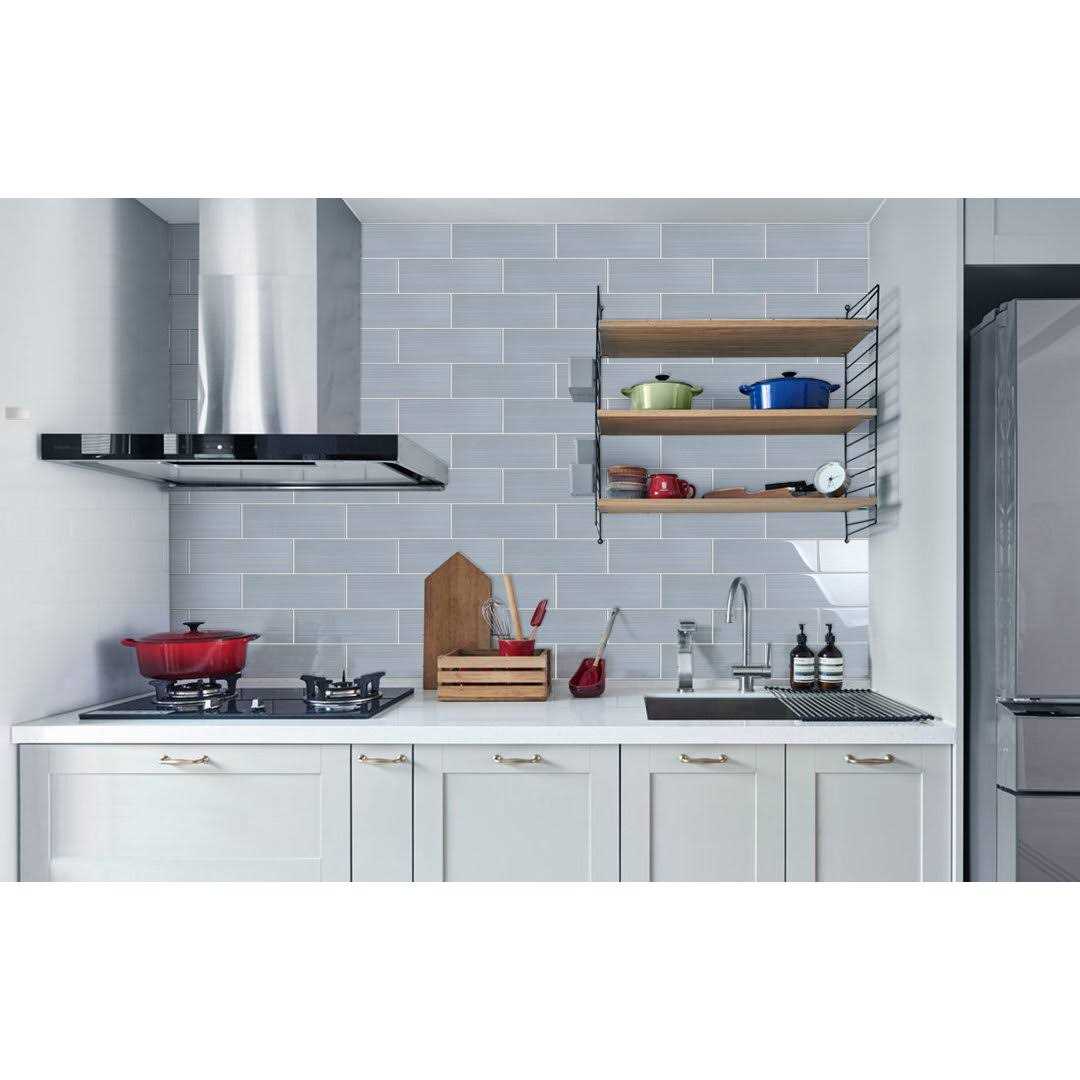 Premium Hand Painted 4 x 12 Straight Edge Glass Subway Tile WS Tiles - Zenithce