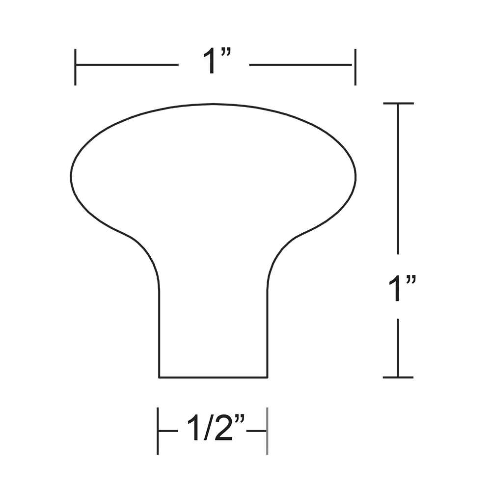 Emtek 1 Bronze Round Cabinet Knob 86057 - Zenithce
