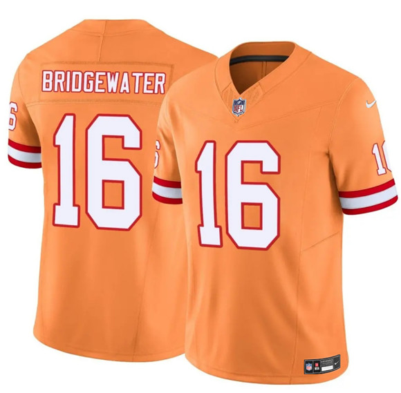 Tampa Bay Buccaneers #16 Teddy Bridgewater Orange F.U.S.E. Throwback Limited Football Stitched Jersey - Zenithce