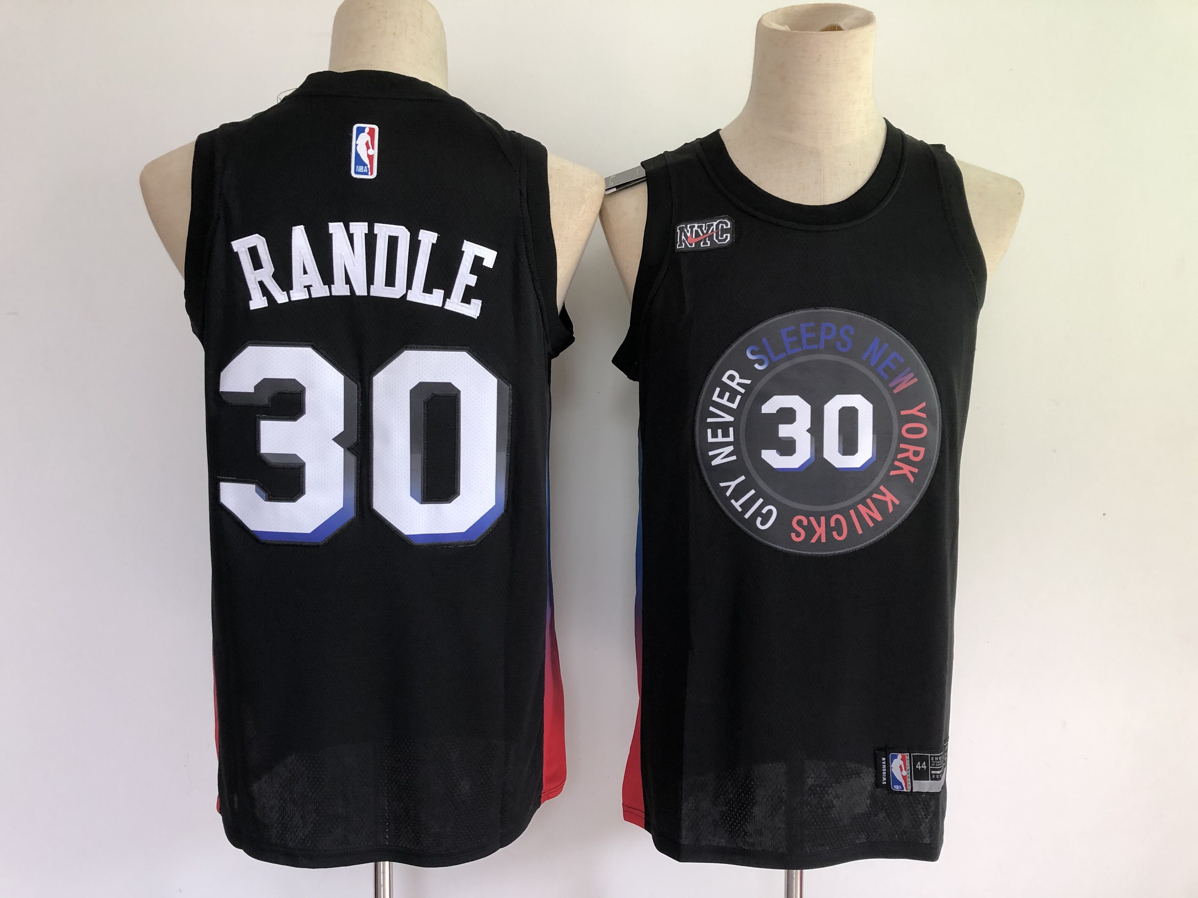 New York Knicks 30 Randle Black City Edition 2021 Jersey - Zenithce