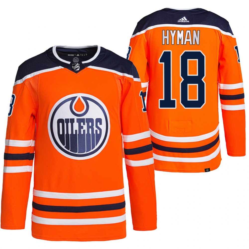 Edmonton Oilers #18 Zach Hyman Orange Stitched Jersey - Zenithce