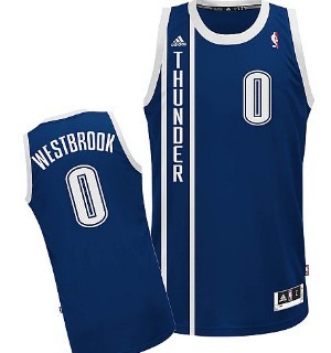 Oklahoma City Thunder #0 Russell Westbrook 2013 Navy Blue Swingman Jersey - Zenithce