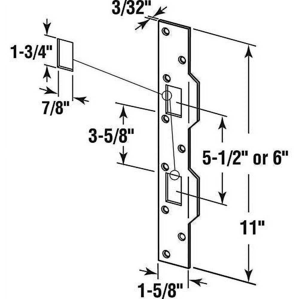 Prime Line U 10385 Deadbolt Security Strike - Zenithce