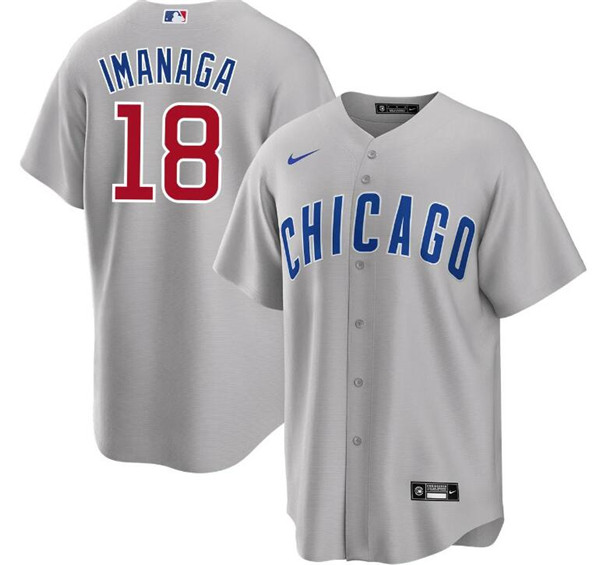 Chicago Cubs #18 Shōta Imanaga Gray Cool Base Stitched Jersey - Zenithce