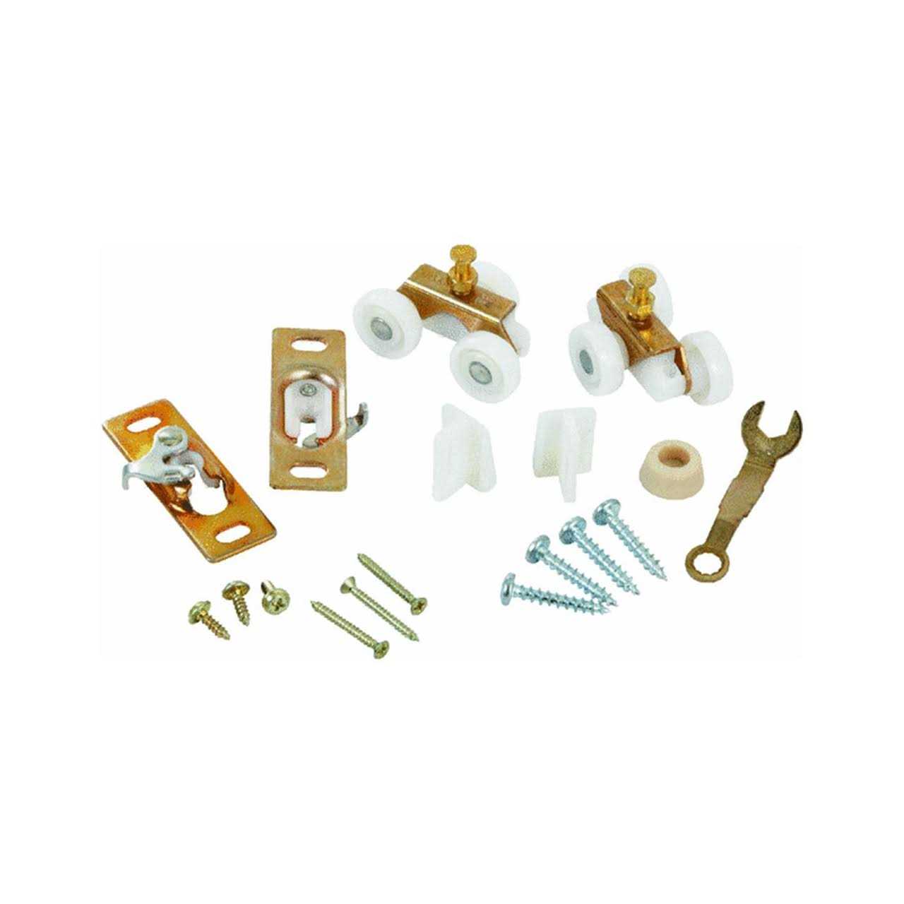 Johnson Hardware Johnson Aluminum Bypass Door Hardware Set 2200602D - Zenithce