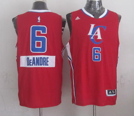 Los Angeles Clippers #6 DeAndre Jordan Revolution 30 Swingman 2014 Christmas Day Red Jersey - Zenithce