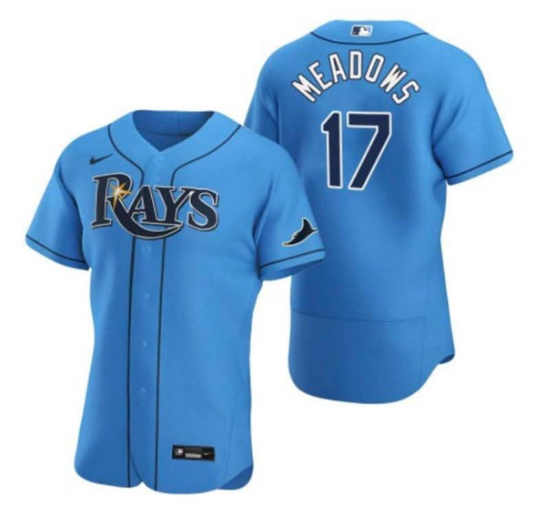 Tampa Bay Rays #17 Austin Meadows Blue Flex Base Stitched Jersey - Zenithce