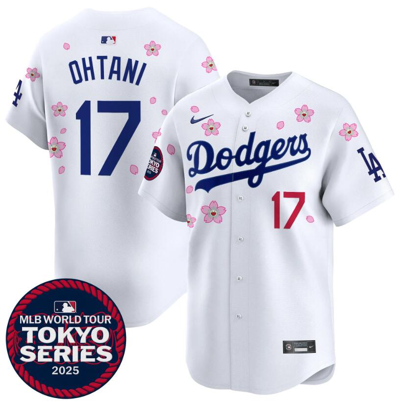 Los Angeles Dodgers #17 Shohei Ohtani White 2025 Tokyo Series Limited Stitched Jersey - Zenithce